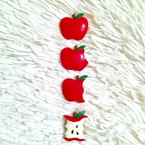 🍎 Adorable Teacher’s Vintage Button Cover Set